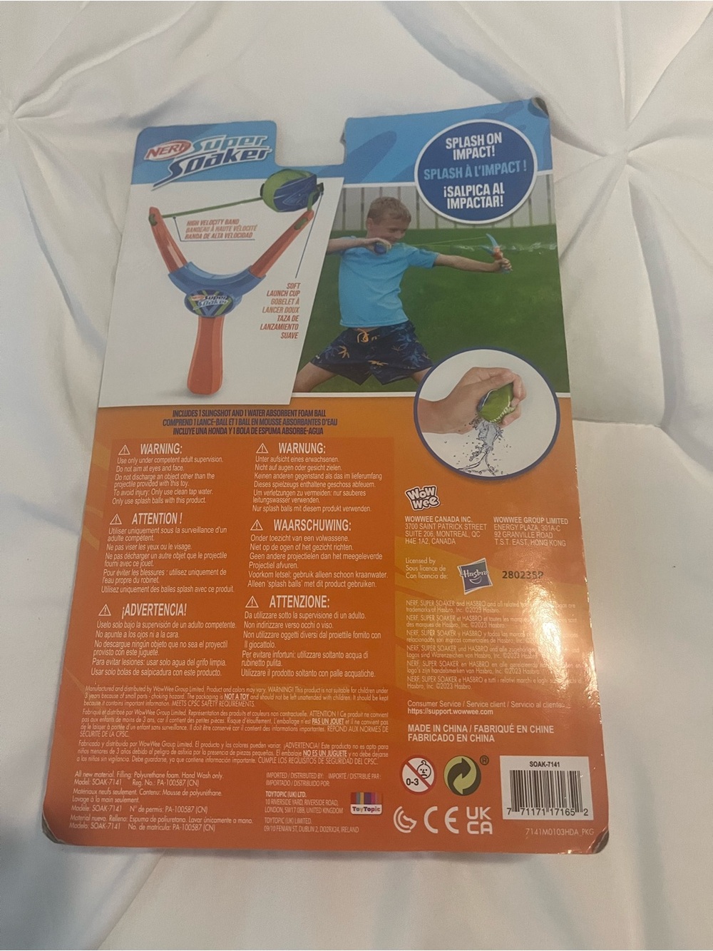 NERF Super Soaker Sling N' Soak Water Launcher - Blue, Orange, Green - Picture 2 of 2